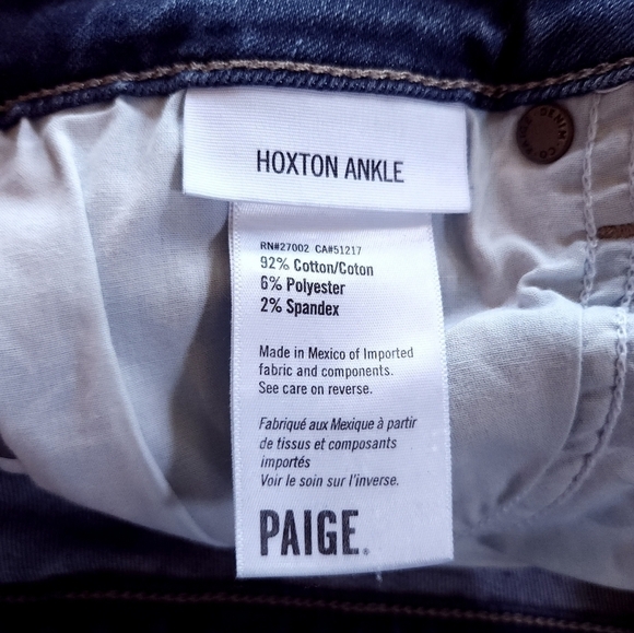 Paige Hoxton Ankle Jeans in Adalyn sz 28 - Picture 7 of 9